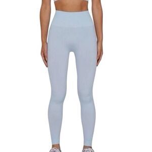 SET ACTIVE Sculptflex Athletic Blue Leggings Size Medium Yoga Running Workout 📦